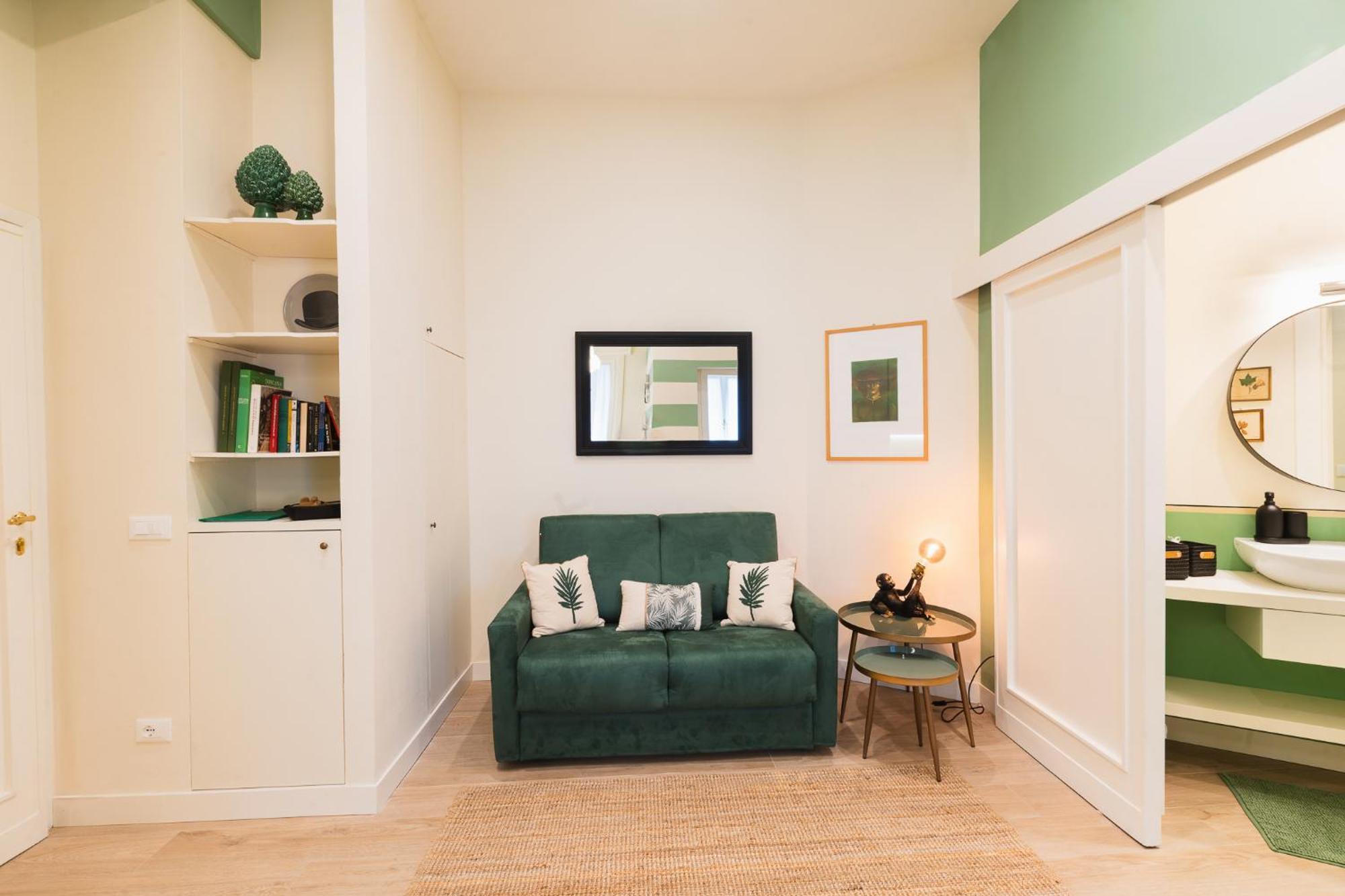 Cozy Olive Green Flat Florence Luaran gambar